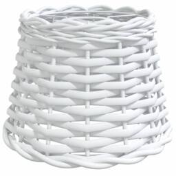 Berkfield Home Ceiling Lamp Shade White √ò20x15 cm Wicker - Size: 20x15 cm