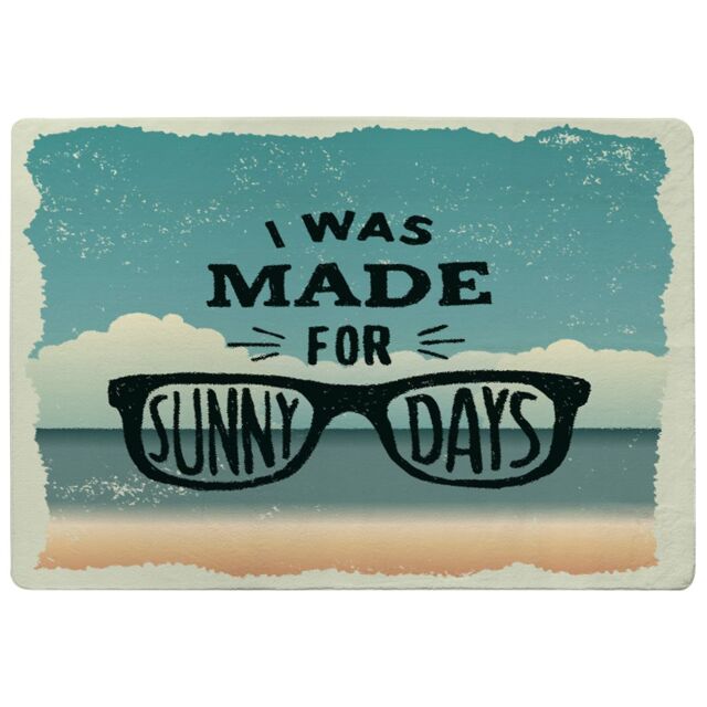 Benjamin Tate Design I Was Made For Sunny Days Rug in Natural - Size: Large - image 1
