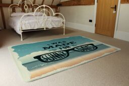 Benjamin Tate Design I Was Made For Sunny Days Rug in Natural - Size: Large - thumbnail 3