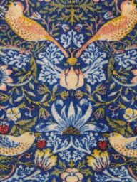 Artsy Mats William Morris Strawberry Thief Indoor Washable Doormat 60x40cm in Blue - Size: 40 cm x 60 cm - thumbnail 2