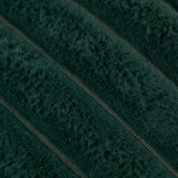 OHS 4 x Faux Fur Thick Rib Filled Cushion Covers in Green - Size: 45 cm x 45 cm - thumbnail 4