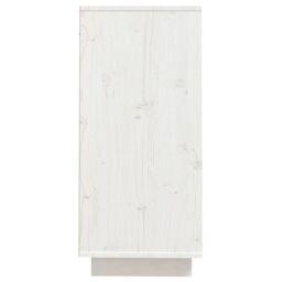 Berkfield Home Sideboard White 60x34x75 cm Solid Wood Pine - Size: 60 x 34 x 75 cm - thumbnail 6
