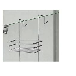 Nordara Shower Shelf 3 Tier Hanging Shower Caddy in Silver - Size: 180 cm width x 180 cm drop - thumbnail 3