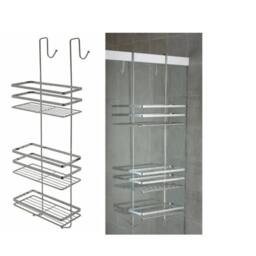 Nordara Shower Shelf 3 Tier Hanging Shower Caddy in Silver - Size: 180 cm width x 180 cm drop - thumbnail 4