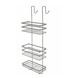 Nordara Shower Shelf 3 Tier Hanging Shower Caddy in Silver - Size: 180 cm width x 180 cm drop