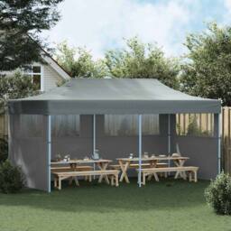 Berkfield Home Full Folding Pop-up Partytent with Sidewalls 3x6 m Anthracite in Dark Grey - thumbnail 1