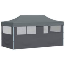 Berkfield Home Full Folding Pop-up Partytent with Sidewalls 3x6 m Anthracite in Dark Grey - thumbnail 7
