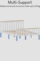 Home Discount Vida Designs Milan Single Double King Size Wooden Bed Low Foot Bedroom Furniture - thumbnail 6
