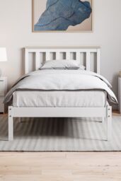Home Discount Vida Designs Milan Single Double King Size Wooden Bed Low Foot Bedroom Furniture - thumbnail 1