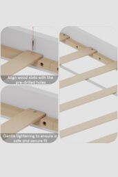 Home Discount Vida Designs Milan Single Double King Size Wooden Bed Low Foot Bedroom Furniture - thumbnail 4