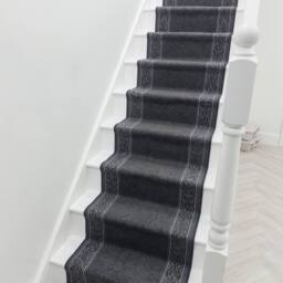 runrug Stair Runner Carpet - Durable, Non-Slip, 5.4mm - 'St Tropez' in Dark Grey - Size: 100 cm x 660 cm - thumbnail 5