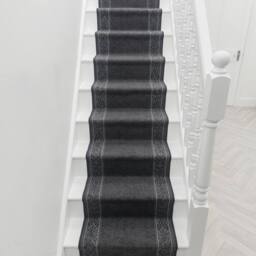 runrug Stair Runner Carpet - Durable, Non-Slip, 5.4mm - 'St Tropez' in Dark Grey - Size: 100 cm x 660 cm - thumbnail 4