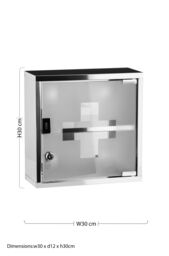 Orsina Medicine Cabinet in Silver - thumbnail 5