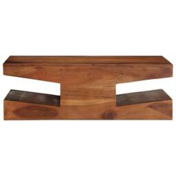 Berkfield Home Coffee Table 90x60x30 cm Solid Wood Acacia in Brown - Size: 90 x 60 x 30 cm - thumbnail 2