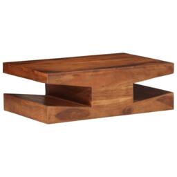 Berkfield Home Coffee Table 90x60x30 cm Solid Wood Acacia in Brown - Size: 90 x 60 x 30 cm - thumbnail 1