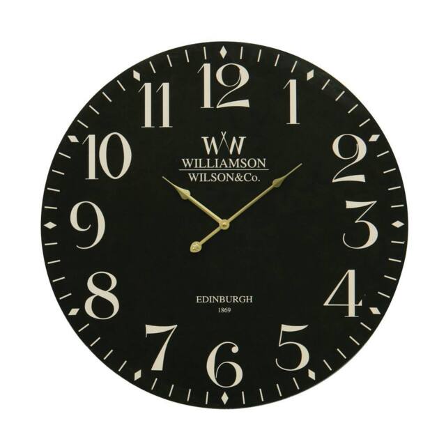 Orsina Destini Classical Black MDF Wall Clock - image 1