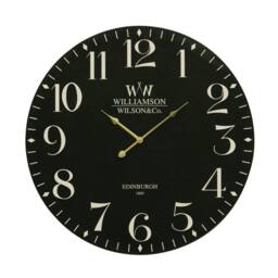 Orsina Destini Classical Black MDF Wall Clock
