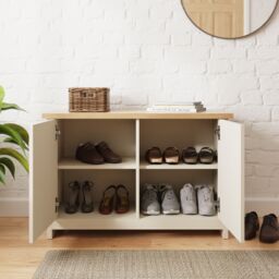 GFW Lancaster Shoe Storage in Cream - thumbnail 2