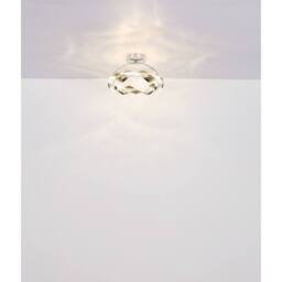 Netlighting Karilion Integrated LED Semi Flush Ceiling Light Chrome LED 4000K in Grey - thumbnail 5
