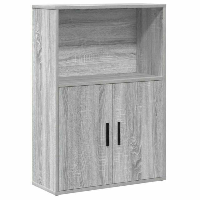 Berkfield Home Bookcase Grey Sonoma 60x24x85 cm Engineered Wood - Size: 60 x 24 x 85 cm - image 1