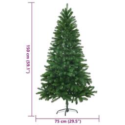 Berkfield Home Beautiful Faux Christmas Tree Lifelike Needles 150 cm Green - thumbnail 8