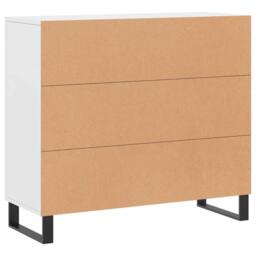 Berkfield Home Sideboard White 90x34x80 cm Engineered Wood - Size: 90 x 34 x 80 cm - thumbnail 8