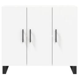 Berkfield Home Sideboard White 90x34x80 cm Engineered Wood - Size: 90 x 34 x 80 cm - thumbnail 6