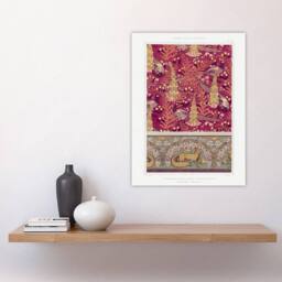 "Artery8 Flowers Pheasants Foxes Patterns Vintage Wall Art Print Verneuil - Size: W18"" x H24""" - thumbnail 4