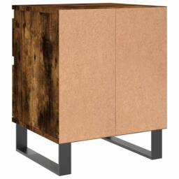 Berkfield Home Bedside Cabinets 2 pcs Smoked Oak 40x35x50 cm Engineered Wood in Brown - Size: 40 x 35 x 50 cm - thumbnail 9