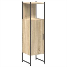 Berkfield Home 3 Piece Bathroom Furniture Set Sonoma Oak Engineered Wood in Beige - thumbnail 6