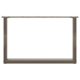 Berkfield Home Coffee Table Legs U-Shaped 2 pcs Natural Steel 70x(42-43) cm Steel in Brown - thumbnail 5