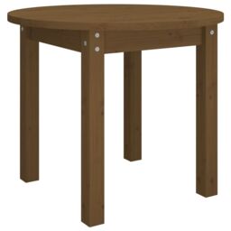 Berkfield Home Coffee Table Honey Brown Ã˜ 55x45 cm Solid Wood Pine - thumbnail 2