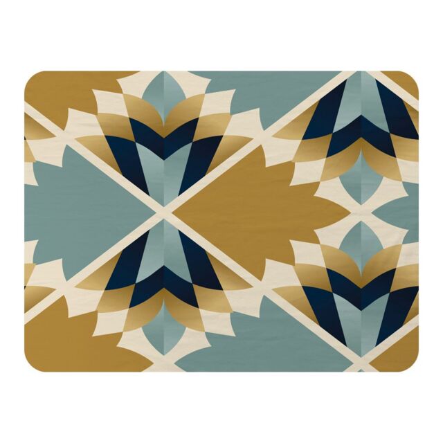 Benjamin Tate Design Cleopatra Fan Ethnic Pattern Blanket in Natural - Size: 120 cm x 150 cm - image 1
