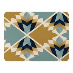 Benjamin Tate Design Cleopatra Fan Ethnic Pattern Blanket in Natural - Size: 120 cm x 150 cm - thumbnail 1