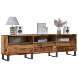 Berkfield Home TV Cabinet Old Wood 150x30x44.5 cm Engineered Wood in Brown - thumbnail 2