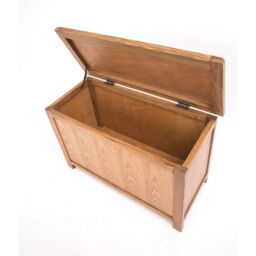 Cabinet Bits Trivento Light wood Blanket Box Ottoman in Light Brown - thumbnail 4