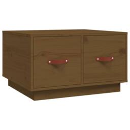 Berkfield Home Coffee Table Honey Brown 60x53x35 cm Solid Wood Pine - Size: 60 x 53 x 35 cm