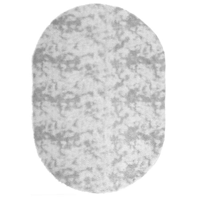 Berkfield Home Shaggy Rug High Pile NAVARRA Silver Grey 300x200 cm Polyester - Size: Medium - image 1