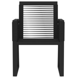 Berkfield Home 5 Piece Garden Dining Set Black - thumbnail 4