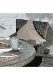 Royalcraft Pair of Outdoor Garden Sofa Chair Furniture Scatter Cushions in Grey - thumbnail 4
