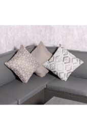 Royalcraft Pair of Outdoor Garden Sofa Chair Furniture Scatter Cushions in Grey - thumbnail 5