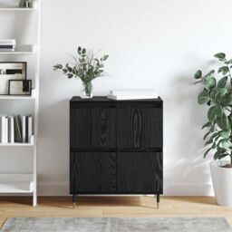 Berkfield Home Sideboard with Storage with Door Black 60 x 35 x 70 cm Engineered wood - thumbnail 4