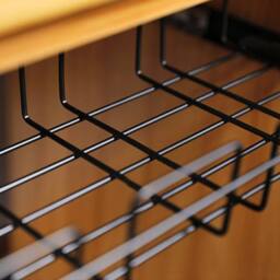 Havendro Cable Tray No Drill Tidy Wire Cord Storage Rack Organizer Under Desk in Black - thumbnail 5