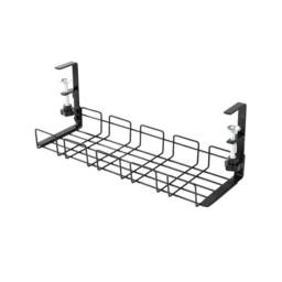 Havendro Cable Tray No Drill Tidy Wire Cord Storage Rack Organizer Under Desk in Black - thumbnail 3