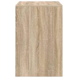 Berkfield Home Desk Sonoma Oak 80x50x76 cm Engineered Wood in Natural - Size: 80 x 50 x 76 cm - thumbnail 6