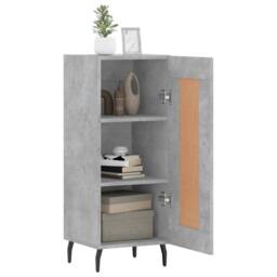 Berkfield Home Sideboard Concrete Grey 34.5x34x90 cm Engineered Wood - thumbnail 4
