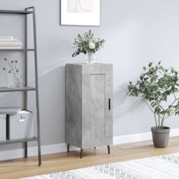 Berkfield Home Sideboard Concrete Grey 34.5x34x90 cm Engineered Wood - thumbnail 2
