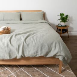 Native Natural Stone Double 100% Linen Duvet Cover (200x200cm) - thumbnail 1