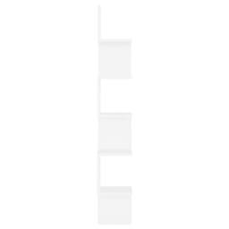 Berkfield Home Wall Corner Shelf White 20x20x127.5 cm Engineered Wood - thumbnail 1