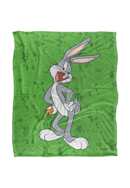 Warner Brothers Looney Tunes Officially Licensed Silky Touch Super Soft Throw Blanket 152 x 127 cm in White - image 1